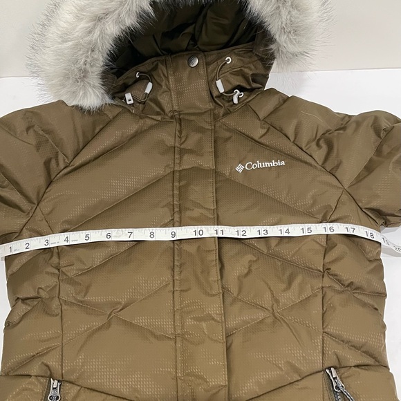 Columbia Women’s Lay D Down II Olive Green Khaki Parka Jacket Gorpcore Size XS - Picture 11 of 13
